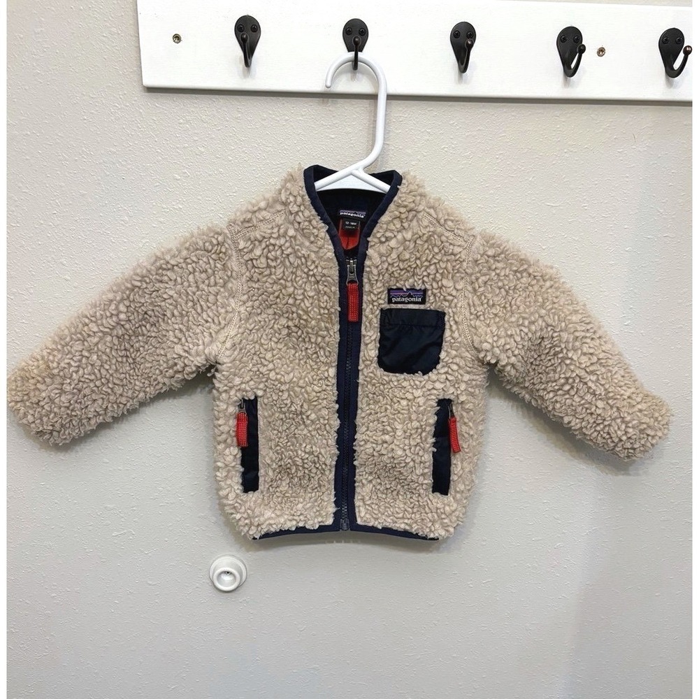 Patagonia Baby RetroX Jacket Sherpa cozy fuzzy Jacket Size 12-18 months